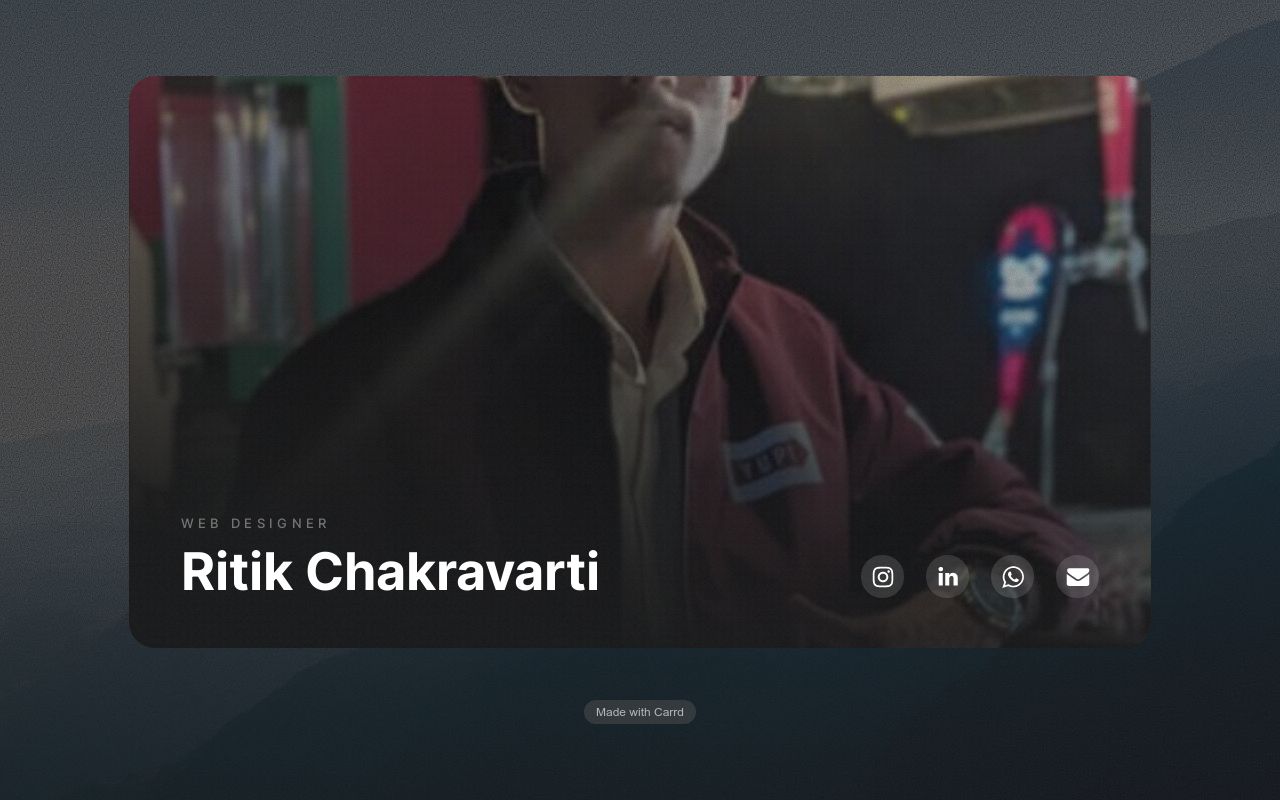 Carrd profile picture for @ritik